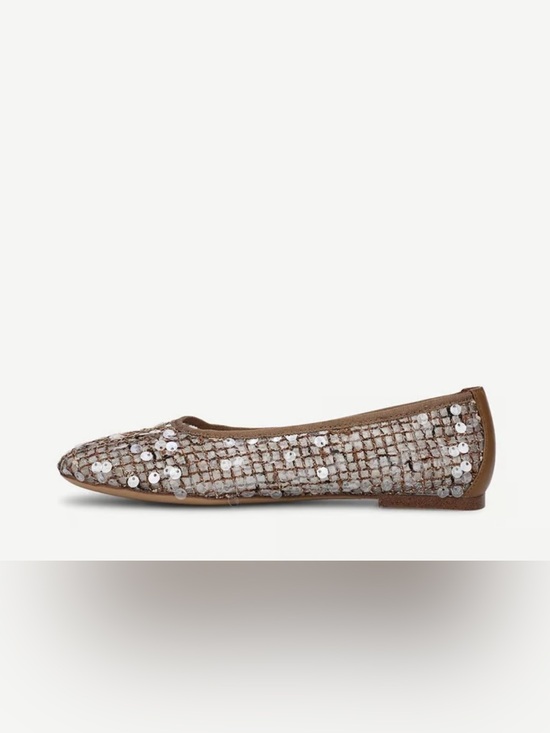 Franco Sarto Shoes - Franco Sarto Brown Sequin Ballet Flat